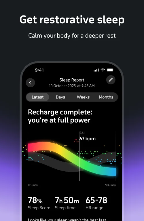 Get restorative sleep
